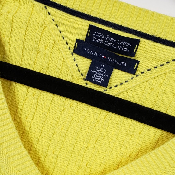 Tommy Hilfiger 2 women Pima Cotton solid V- - Picture 2 of 3